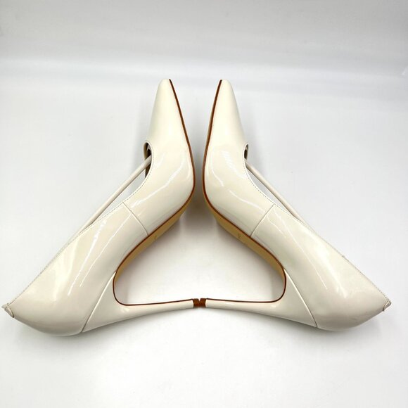 Marc Fisher Size‎ 9 Codie Ivory Off-White Patent Stiletto Heels Pumps Shoes - Picture 8 of 15